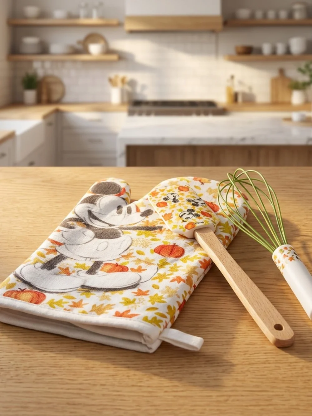 Disney Mickey Mouse Fall Oven Mitt and Spatula Set